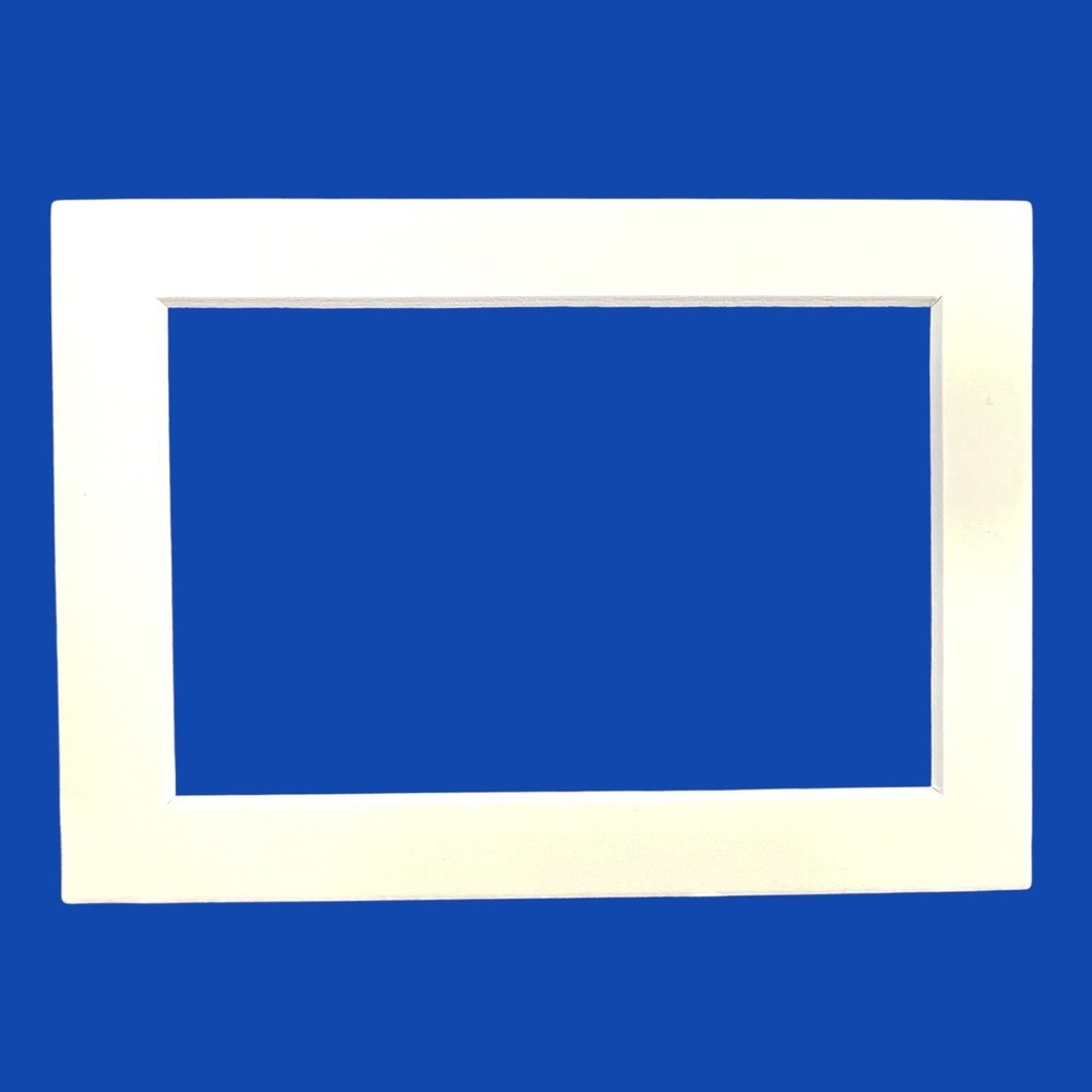 White Picture Frame Mats For 5x7" White Core 3 1/2 x 5 1/2" Opening (78) Unused
